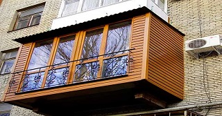 Внешняя отделка балкона Красноуфимск цена от 1034 руб. м/2.